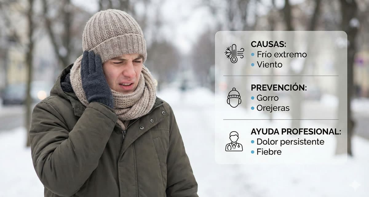 dolor oido en el invierno